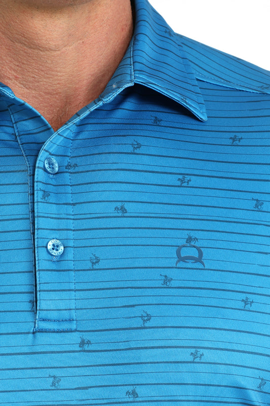 CINCH MEN'S ARENAFLEX BLUE POLO
