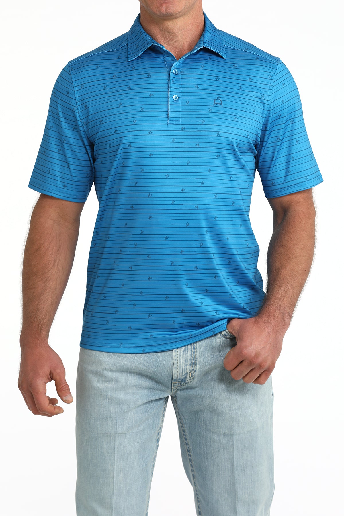 CINCH MEN'S ARENAFLEX BLUE POLO