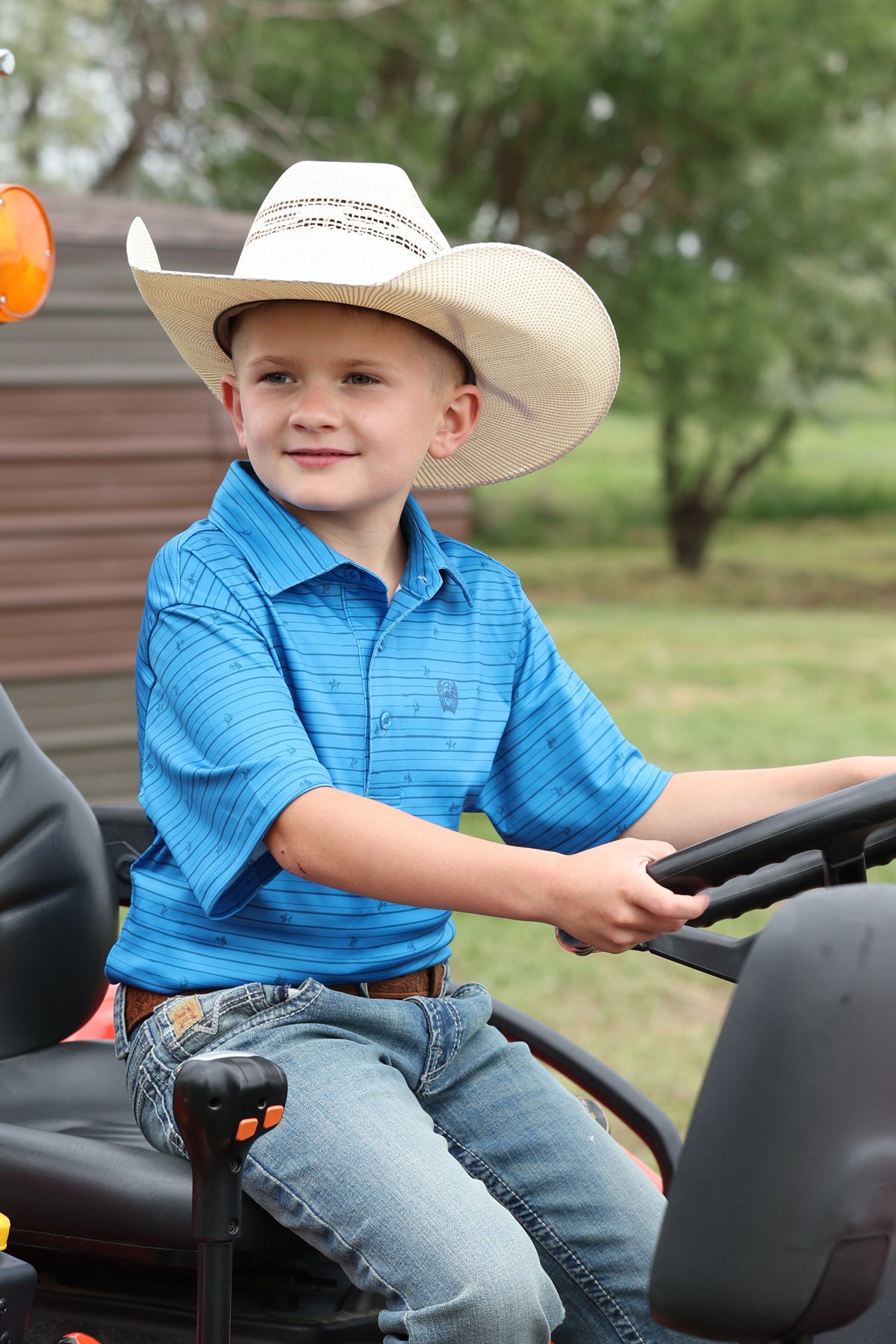 Cinch Boy’s Blue Polo