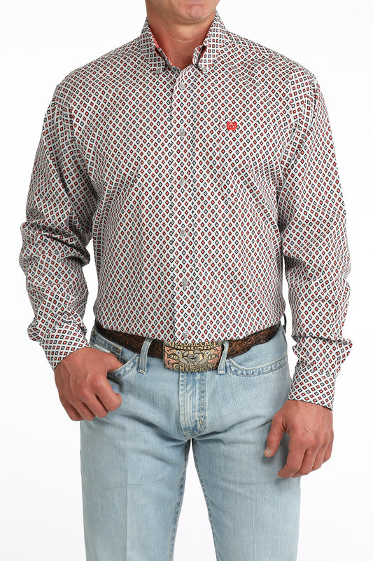 CINCH MEN'S RED DIAMOND L/S