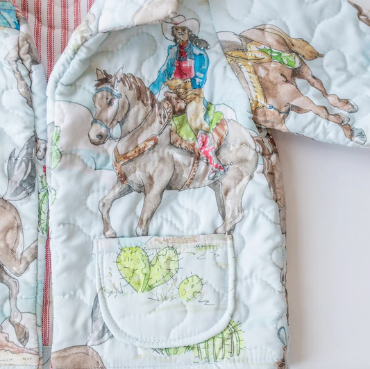 Ida Mae Birdie Cowgirl Quilted Jacket Pocket