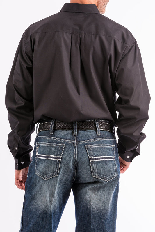 Cinch Men’s Solid Black L/S