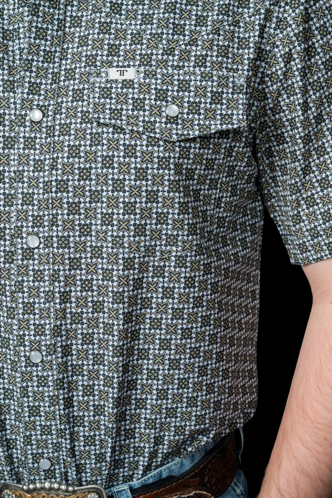 Ferrell Colton Green S/S Snap