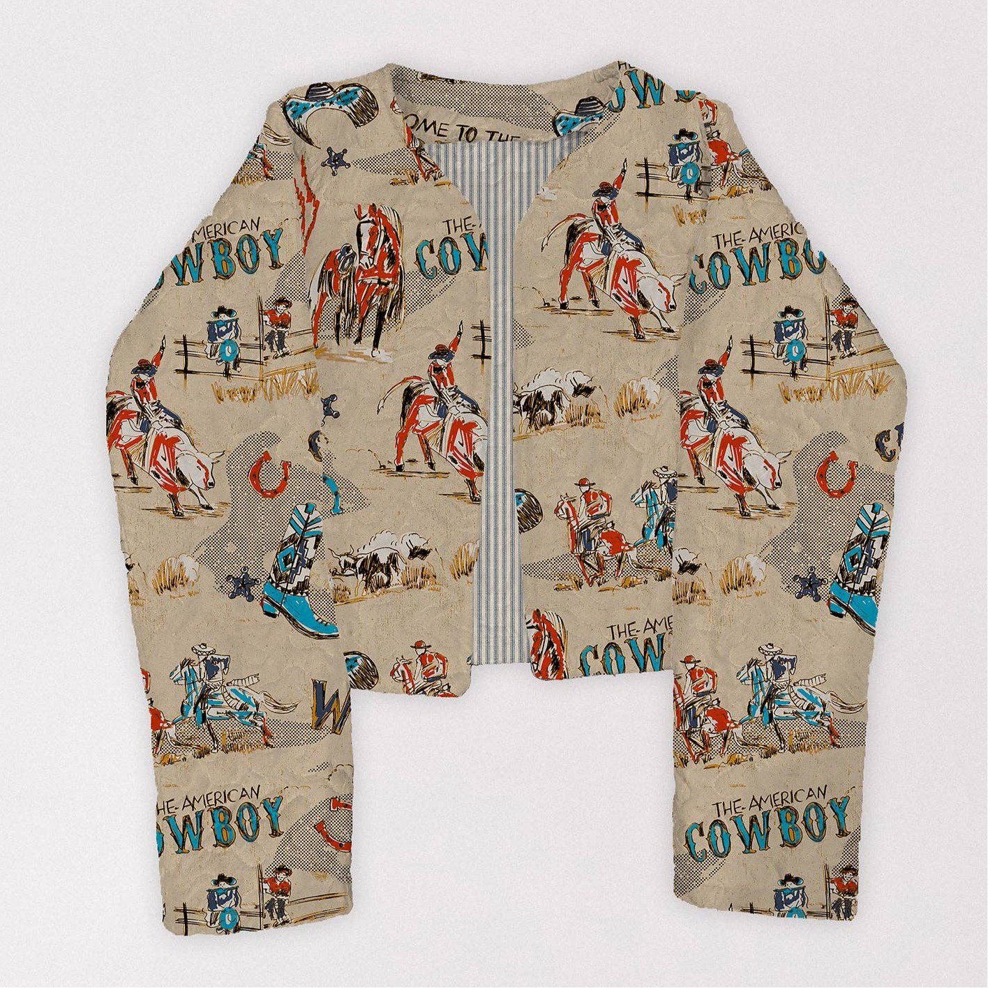 Cattle Drive Linen Cropped Jacket