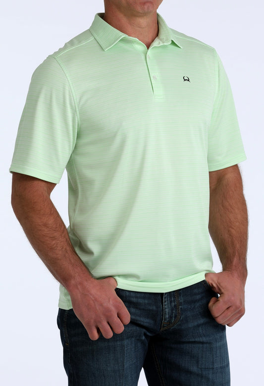 Men's Cinch S/S Green Arenaflex Polo