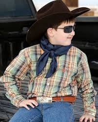 Cinch Boy’s Plaid L/S