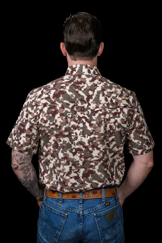 Ferrell Camo Lite Short Sleeve Snap