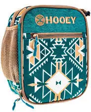 Hooey lunchbox teal aztec