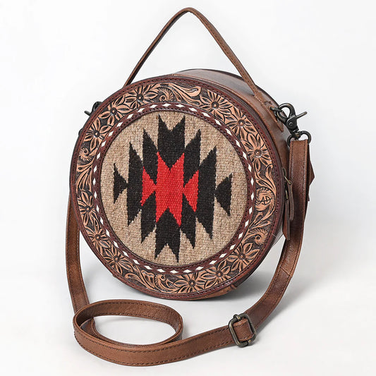 Hand tooled canteen bag