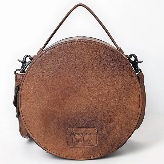 Hand tooled canteen bag