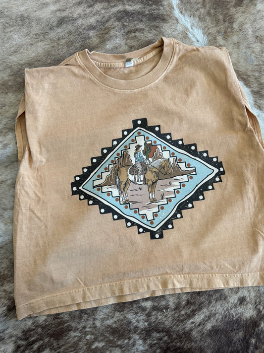 Aztec Horse Boxy Tank