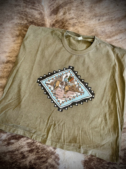 Aztec Horse Boxy Tank