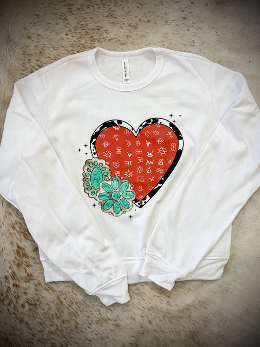 Branded Heart Sweater