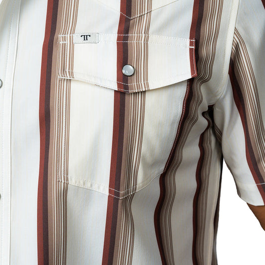 Ferrel Brand “The Tristan” (Brown) S/S Pearl Snap