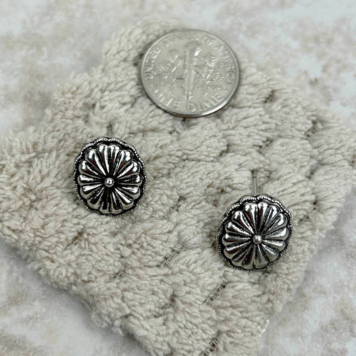 Small Concho Earrings
