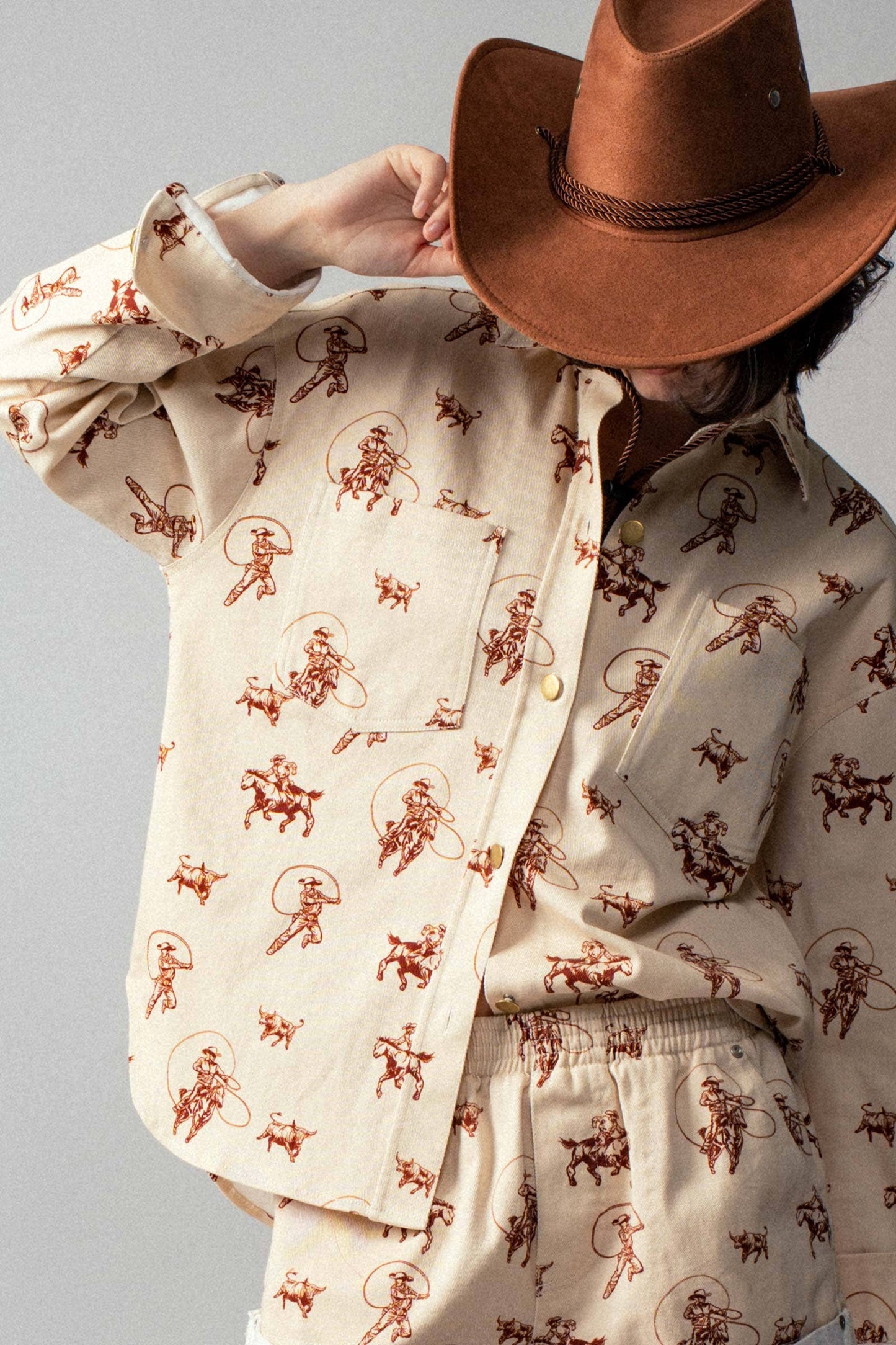 Western Rodeo Ready Roundup Shirt