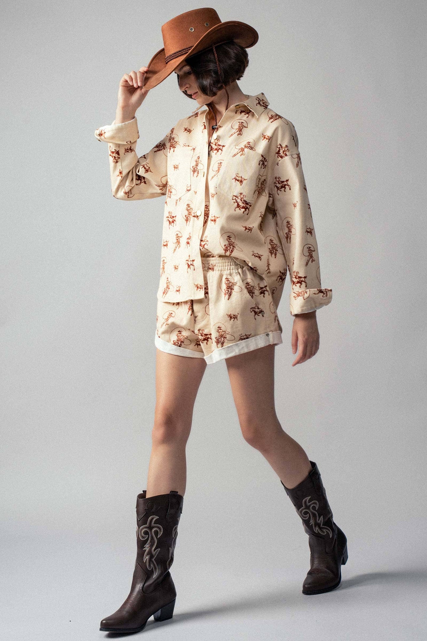 Western Rodeo Ready Roundup Shirt