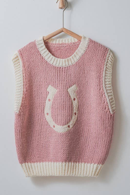 Horseshoe knitted Vest