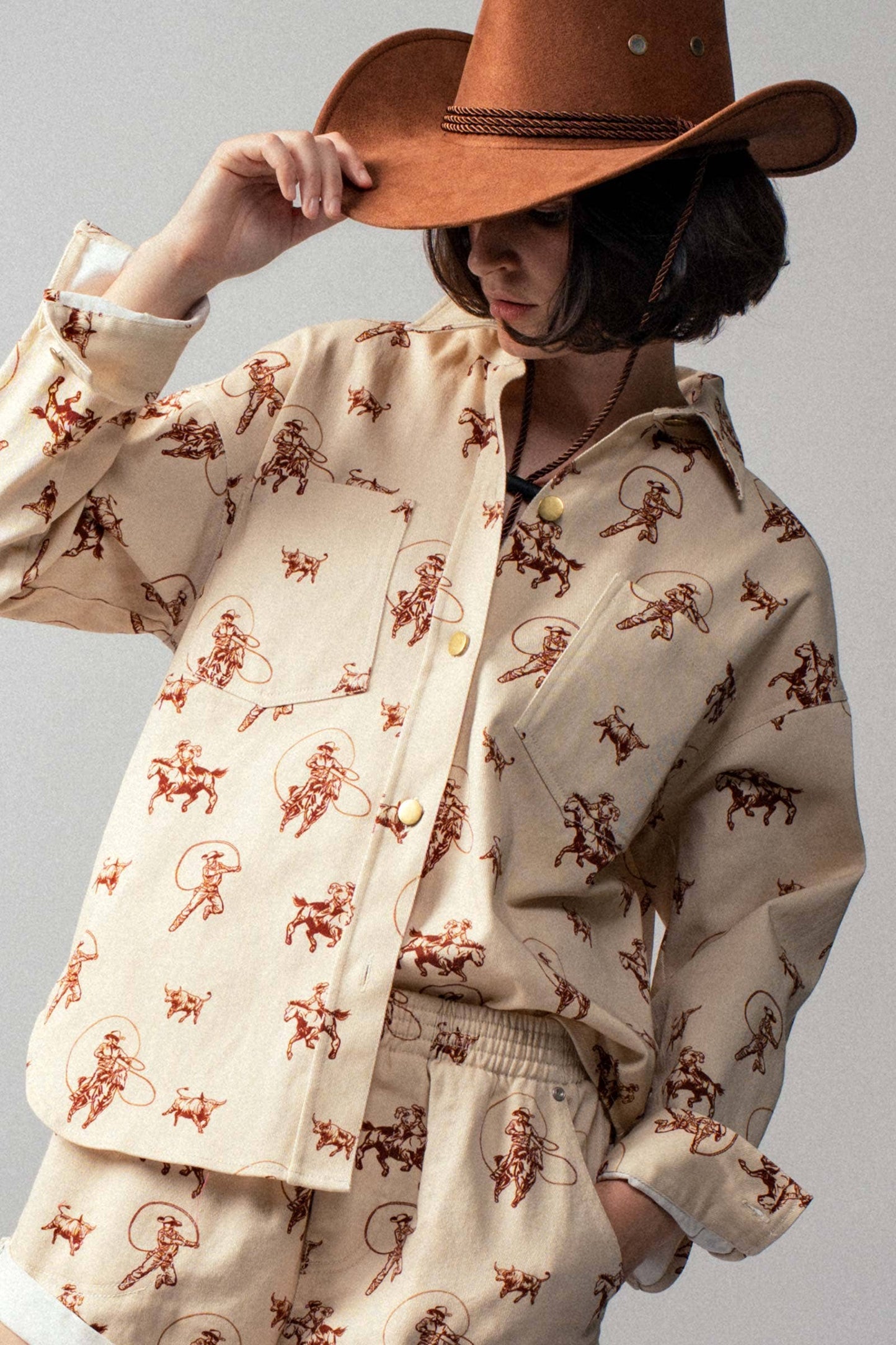 Western Rodeo Ready Roundup Shirt