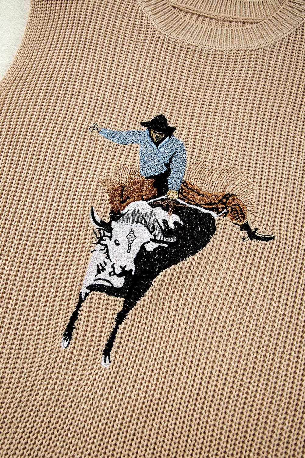 Bullrider knit sweater top