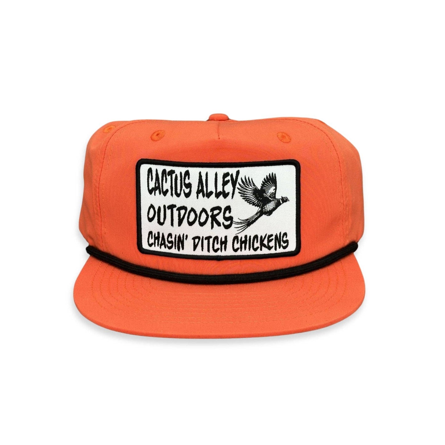 Ditch Chickens Rope Snapback Dark Orange/Black
