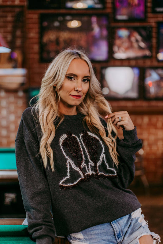 Boots Tinsel Sweatshirt