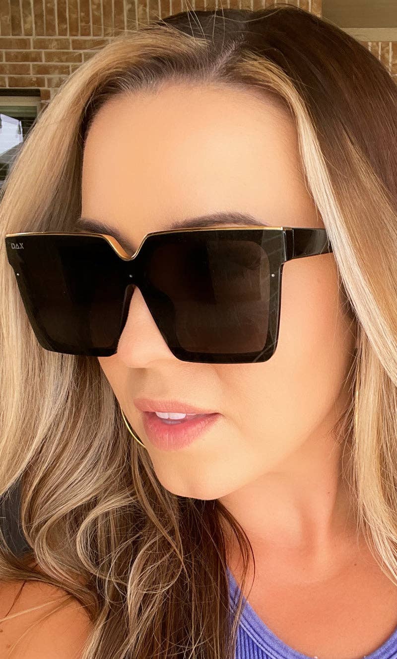 LARK - Women's Oversized Rectangle Polarized Sunglasses