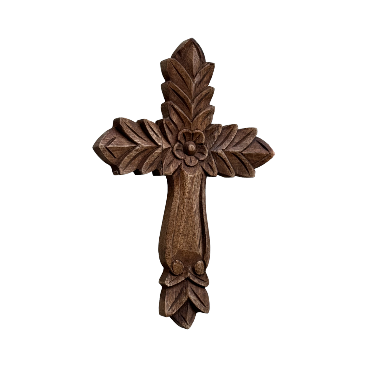 Hand Carved Wood Cross