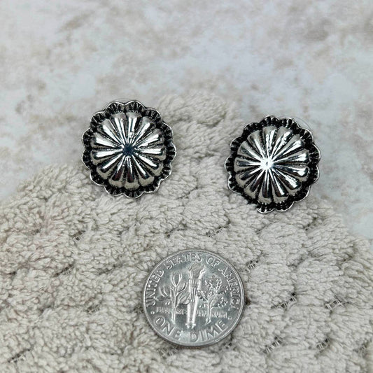 Saddle Concho Earrings